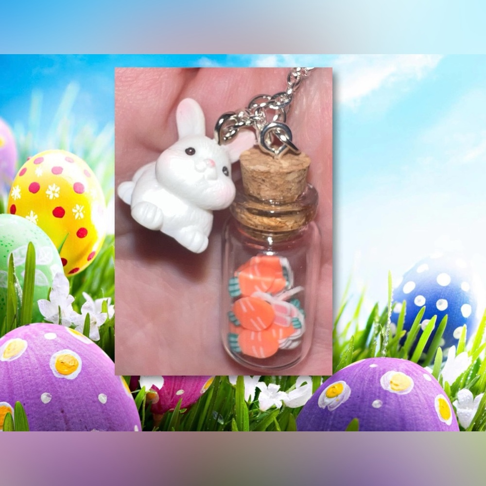 $5 ADORABLE EASTER NECKLACE. NEW. $5 IF BUNDLED ADJUSTABLE - Picture 1 of 16